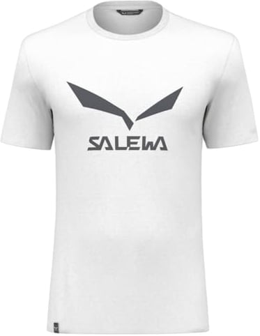 Salewa Unisex Solidlogo Dri-release® Mens T-Shirt, Weiß, M EU