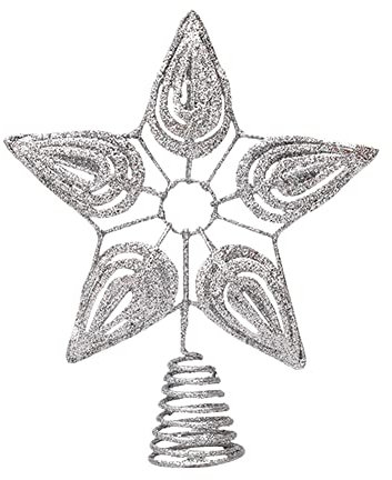 Stella dell'albero di Natale Stella dell'albero di Natale Stella dell'albero di Natale, Albero di Natale Albero di Natale Topper Ornamenti Regali Decorazione per la casa di Capodanno