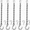 CSCbaba 5 Stück Kette zum aufhängen metallkette zum aufhängen Blumenampel Ketten Blumentopfkette Blumentopf Hängend Blumenampel Haken Metallkette (30cm)