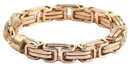 Homxi Armbänder Herren Gold,Herren Armbänder Edelstahl Kette 10MM Armband Herren 22CM