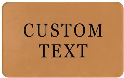 LLLGSH Personalized Welcome Doormat - Custom Text - 60x40cm / 80x50cm - Non-Slip, Machine Washable - For Indoor/Outdoor Use