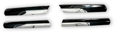 Kühlergrill Grillleisten Front Edelstahl für Mercedes Vito W639 2010-2014 4tlg.passgenaue Grillleisten Blenden E-Parts24