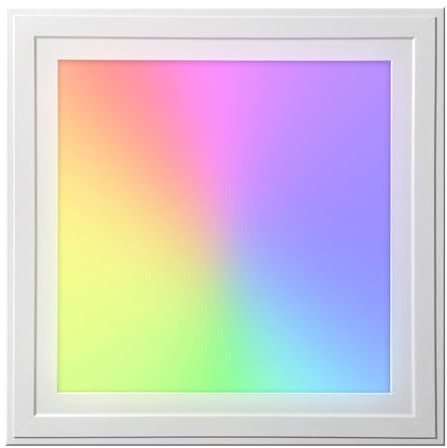 LED Panel 30x30cm RGB+CCT 18W 2900-6000K 1600lm L295xB295xH12mm mit Milight Controller und FFB