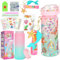 Geschenke für Mädchen DIY Wasserflasche Kits Edelstein Diamant Malerei Handwerk Kunst und Handwerk Spielzeug Geschenke für Schule Start Valentinstag Geburtstag Geschenk Mädchen 4 5 6 7 8 9 10 11 Jahre