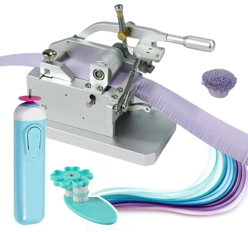 Quilling Fringer Machine DIY Roller Quilting Tools & Paper Quilling Pen - 3D Colorful Handmade Paper Flowers Maker - Adjustable Width 0.3~4mm