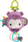 Fisher-Price Jouet pour poussette Sing & Go Singe violet en peluche sensorielle avec plis et claquements pour nouveau-nés dès la naissance +