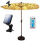 BORDEAG Éclairage solaire pour parasol - 104 LED - 8 modes - Guirlande lumineuse solaire pour parasol de terrasse - Avec télécommande