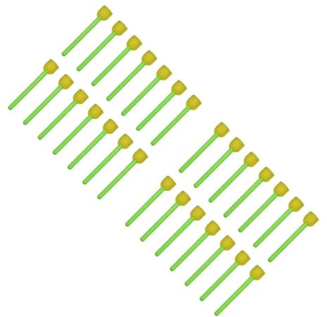 2 Sätze Schwammbürste Mörtel Auto Bausatz Schmierer Schwämme Küche Pinsel Acrylbilder Ölgemälde Maleranzug Lackier Set Werkzeug Schwammmalerei Zeichnung Plastik Green 20 Stück * 2 Lurrose