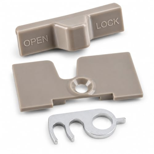 Areyourshop for Dometic Fridge Catch, Plate & Hook Replacement Parts – Compatible with Dometic Fridges, Easy Installation, Durable