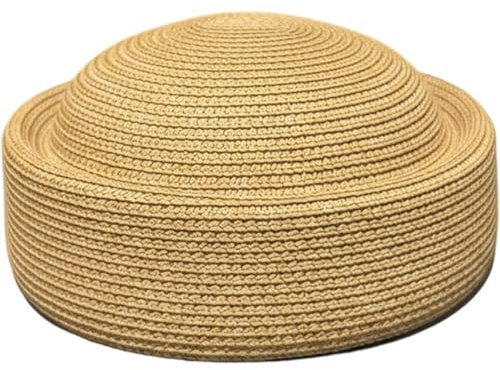 Zghhc Chapeau Bibi Rétro en Paille, Béret Fedora Tendance pour Femme, Idéal pour Les Mariages, L'été Les Fêtes en Extérieur.