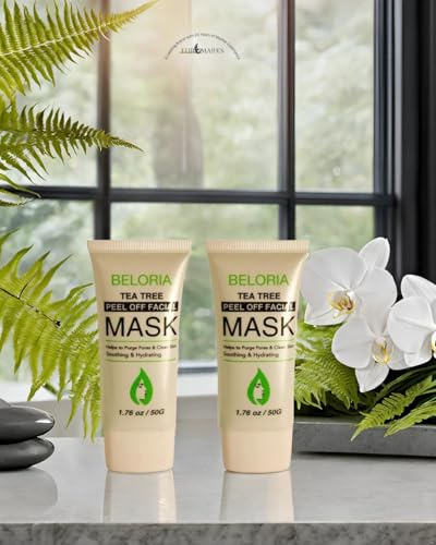 Tea Tree Blackhead Peel‑Off Face Mask – Deep Cleansing & Pore Purifying with Tea Tree Oil | Blackhead Removal, Acne Control | Men & Women | Pack of 2 × 50g