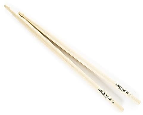Hornbeam 5A Drumsticks by Music Store, Robust, Balanced, for Drums and Cymbals