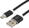 everActive Micro USB Kabel, Silikonkabel, schnelles Laden mit bis zu 2,4 A, 100 cm lang, schwarz, Modell: CBS-1MB