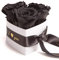 ROSEMARIE SCHULZ Heidelberg Infinity Rosenbox Herz - 10x12cm 3 konservierte Schwarze Rosen haltbar 3 Jahre Frauen - Valentinsday Gift Box for her (I Love You, Schwarz)