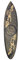 Interlifestyle Deko Surfboard Bintang aus Holz 100cm mit Bier Pilsener Motiv Deko Surfbrett