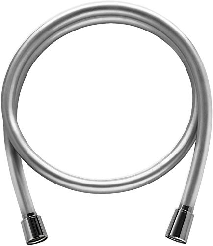 Brauseschlauch Duschschlauch Silber Glatt Verdrehschutz Drehkonus mit einem ½ Zoll Anschluss Chrom von 60cm - 250cm (160 cm)