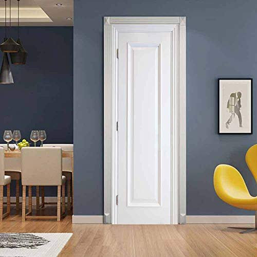 oxiang 3D Adesivi per Porte Interne Bianche Adesivo Murale Decorazione Domestica Adesivo Camera da Letto Soggiorno Poster Rimovibile Adesivi per Porte -95x215cm