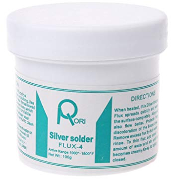ruiruiNIE 100g Pasta de Soldadura fundente Plata latón Polvo de Soldadura para soldar Cobre Aluminio Blanco