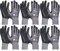 vasalat Handschuhe mit Noppen - Montagehandschuhe Gr 10 - Gebol Arbeitshandschuhe Multiflex robust und atmungsaktiv - 6 Paar