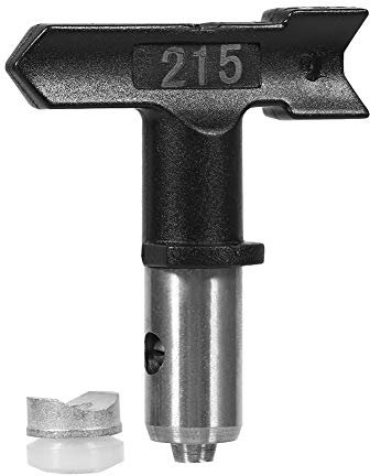 Spray Gun Nozzle, Reversible Tungsten Steel Airless Paint Spray Gun Tip Nozzle Accessoies Useful Tool Black(215)