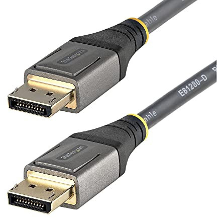 StarTech.com Câble DisplayPort 1.4 Certifié VESA 1m - 8K 60Hz HDR10 - Vidéo Ultra HD 4K 120Hz - Cordon Moniteur/Écran DP 1.4 - Câble DisplayPort vers DisplayPort - M/M (DP14VMM1M)