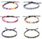 Colrid 6 Pièces Bracelet de Cheville Tressé, Bracelet de Tissé, Bracelet D'Amitié Réglable, Faits à la Main, Multicolore, Dames et Hommes, pour Saint Valentin, Anniversaire, Noël, Anniversaire