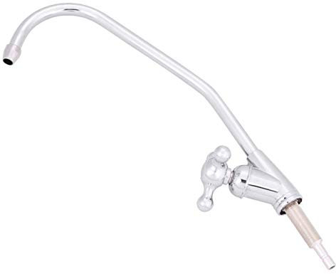 DEWIN Grifo de grifo, 1/4 '' Aleación de zinc Grifo de cocina Grifo de cromo ósmosis inversa RO Filtro de agua potable