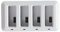 1PCS 4in1 Charger Box for DJI Tello RC Quadcopter Drone UAV Accessories, 4 Batteries at the same Time Charging, 4 in 1 Multiple Fast Charging Hub Accessories- White Color