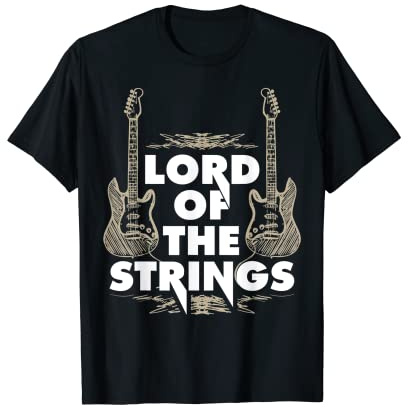 Lord of the Strings E-Gitarrenspieler-T-Shirt T-Shirt
