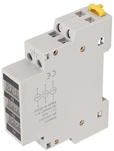 Nimomo Voltmetro Voltmetro Wincal, Display Digitale Trifase Ac 80-500 V Morsetto Passante Guida Din, Protezione Da Sovratensione E Sottotensione Amperometro Per Le Misurazioni