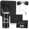 6-teiliges Ringträger-Geschenk-Set für Hochzeiten, Partys, inklusive Ringträger-Becher mit Strohhalm, Will You Be My Ringträger, Sicherheits-Sonnenbrille, Ohrhörer und schwarzer Geschenkbox