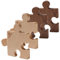 MILISTEN 4 Puzzle-Untersetzer aus Holz Untersetzer für Becheruntersetzer holzuntersetzer verbrühsichere Tassenuntersetzer einzigartige Untersetzer Nussbaum