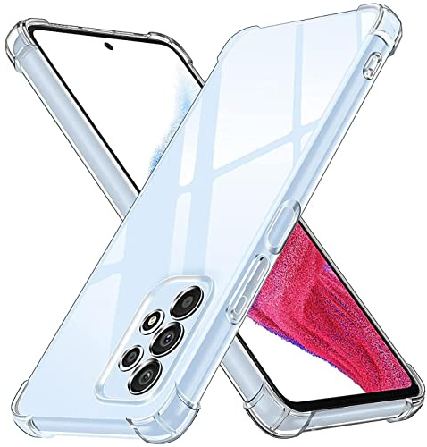 CoolGadget Transparente Hülle für Samsung Galaxy A53 5G Stoßfest | Robustes Clear Case, stoßdämpfende Ecken, rutschfester Grip, kratzfeste klare Rückseite