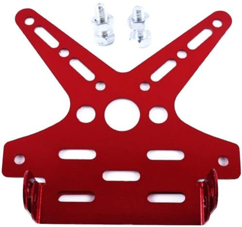 Motorcycle Number Plate Bracket, Adjustable Motorbike Number Plate Holder Motorcycle Bracket Tail Light Holder Bracket for Dirt Bike
