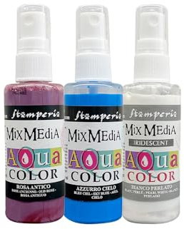 Stamperia - Aquacolour for Scrapbooking, Albums, Card Making, Bullet Journalling, and More, Suitable for Plastic, Textiles, and Other Surfaces, Perfect for Hobbies, Crafts, and Gifting (Lavender) (3)