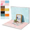Fotohintergründe für kleine Produkte, 7 Stück, 14 Muster, Lebensmittelhintergrund, Tischplatten-Set, Flache Requisiten für Schmuck, Kosmetik, Make-up, 40,6 x 29,2 cm