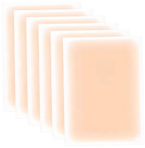 Tattoo Cover up Klebeband, 6 Stück wasserdichte unsichtbare ultra dünne Tattoo Cover up Patch, 3,5x5.9 Cuttable Tattoo Make up Cover up für Tattoo Narben und Geburtsmarks, Style 1, Concealerer