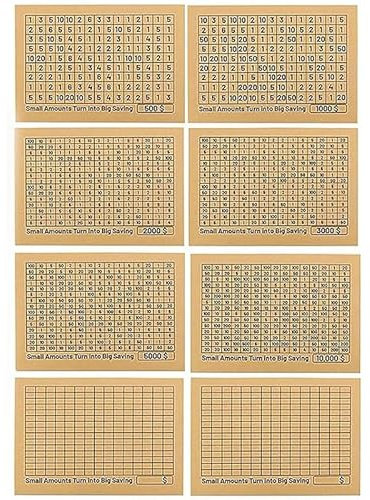 Geldsp Eicher Holzkiste Sparschwein für Euro/Dollar-Stückelungen entwickelt, umfasst Spar-Ziel-und Zahlens ch würfel