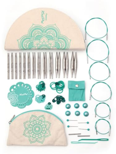 KnitPro The Mindful Collection Passion Interchangeable Needle Set 4 (10cm) | 13 Sizes (3mm to 10mm)
