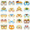 Feliciay 20 Stück Oktoberfest Partybrille,Oktoberfest Accessoires Lustig Papier Brillen,Brillen Dekoration für Oktoberfest Fotorequisiten,Bayrische Brille für Kinder Erwachsene Bayrisch Wiesn Deko