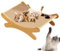 Kratzbaum, Kratzbretter, Katzenkratzbett, 2-in-1-Katzenkratzbretter für Indoor-Katzen, Atmungsaktive Verschleißfeste Lounge Bett Nest aus und Sisal 50x33x16cm Ideal für Indoor Outdoor