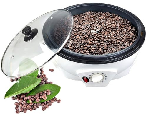 Naturalpowev Tostadora de café de 800 g, tostadora de café doméstica con Ajuste de Temperatura de 0 a 240 ℃, tostadora de café eléctrica Antiadherente para cafeterías, Uso doméstico