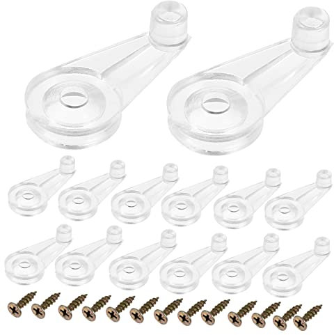 FOYTOKI 100pcs Mirror Mounting Clips Heavy Duty Mirror Fixings Glass Retainer Clips Screws for Cabinet Door Glass Fixing
