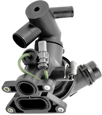 BILKAR Auto Termostato Compatibile con Discovery LR105975 40GF Auto Termostato di Controllo della Temperatura Alloggiamento Pompa Acqua Motore Refrigerante Flangia Accessori