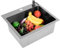 Ensemble d'évier de cuisine 45 x 40 x 19 cm - Grand lavabo simple en acier inoxydable - Avec laveur de tasse - Robinet purificateur d'eau - Robinet intelligent - Évier de cuisine noir - Découvrez le