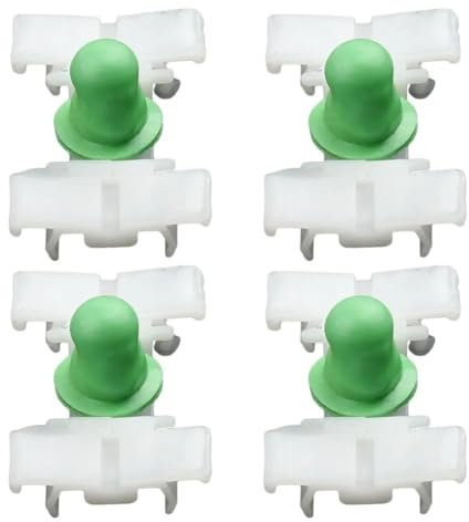 WASQUBKS 20 Clips for moldura Lateral y Puerta Exterior del automóvil compatibles for 93-06 Compatible for BMW E36 E46 323 325 328 323 330 Clips Blancos 31x20 mm