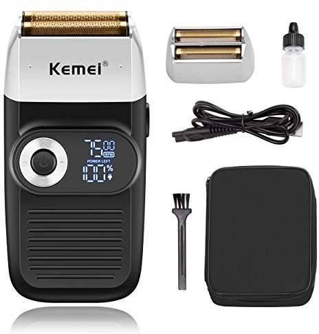 KEMEI 2026 Elektrorasierer für Herren – Wiederaufladbarer & Kabelloser Rasierer & Trimmer – Ideal als Geschenk für Männer