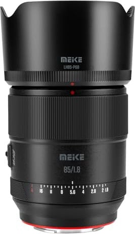 Meike Teleobiettivo medio 85 mm F1.8 Pro autofocus STM motore passo-passo Full Frame ad alta risoluzione 8K Prime Portrait Lens compatibile con fotocamere Sony E Mount A7 A7R A7IV A7R IV A7III A7SIII