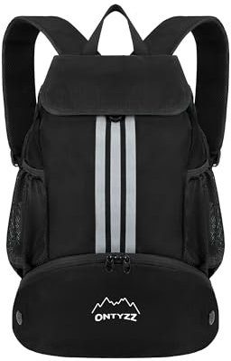 ONTYZZ Wasserdicht Rucksack mit Kordelzug Sportrucksack mit Schuhfach Multifunktionaler Tagesrucksack für Gym Yoga Schwimmen Strand Tanzen Basketball Volleyball Fußball Tasche