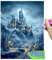 LAISU Schloss Diamond Painting für Erwachsene Anfänger und Kinder ab 6 Jahre, 30x40cm Zauberschule 5D Diamant Painting Bilder, Groß Runde Steine Diamantmalerei, DIY Kunst Mosaik Basteln Kit für Deko